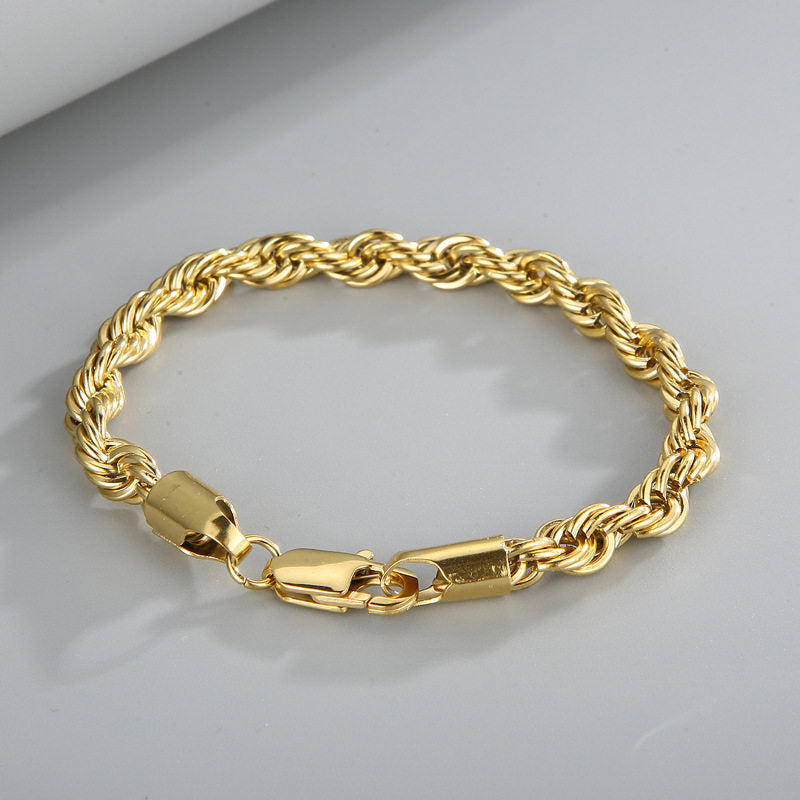 Rope Bracelet (Gold) 5mm