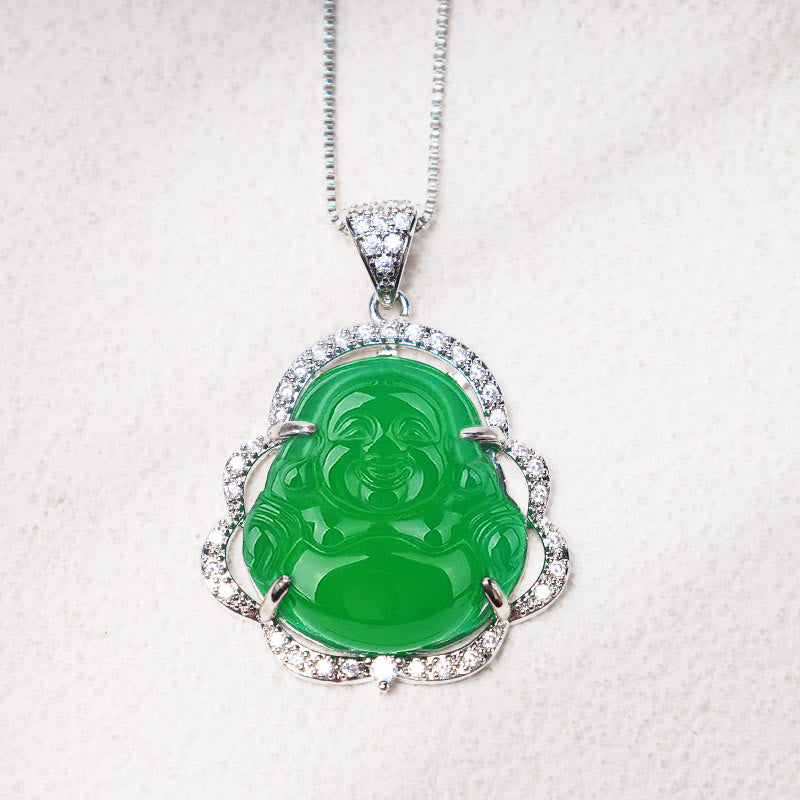 Good Luck Laughing Buddha Necklace