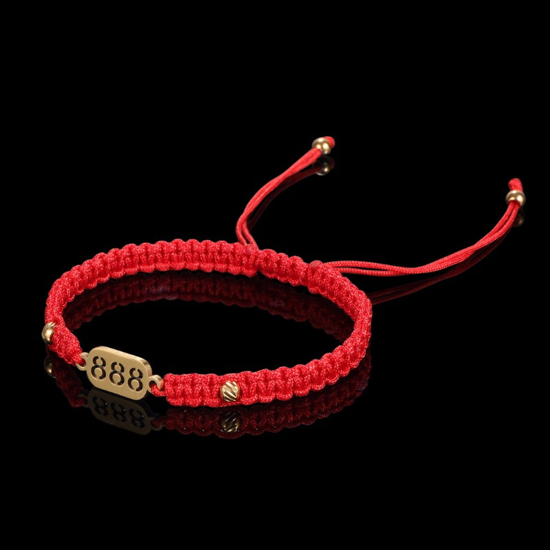 Braccialetto con numero angelico 888 Wealth Luck