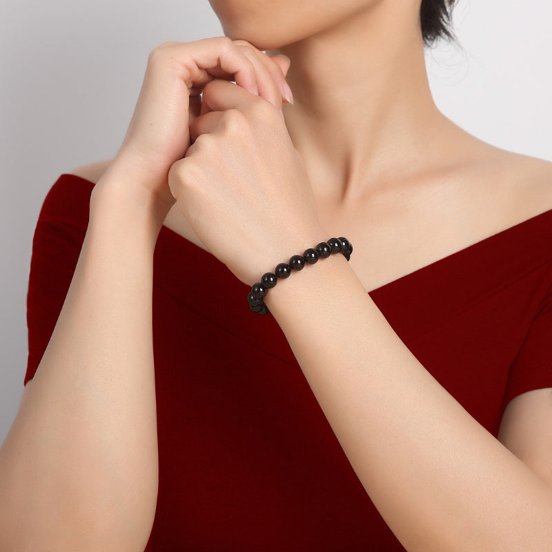 Black Tourmaline Beads Protection Bracelet