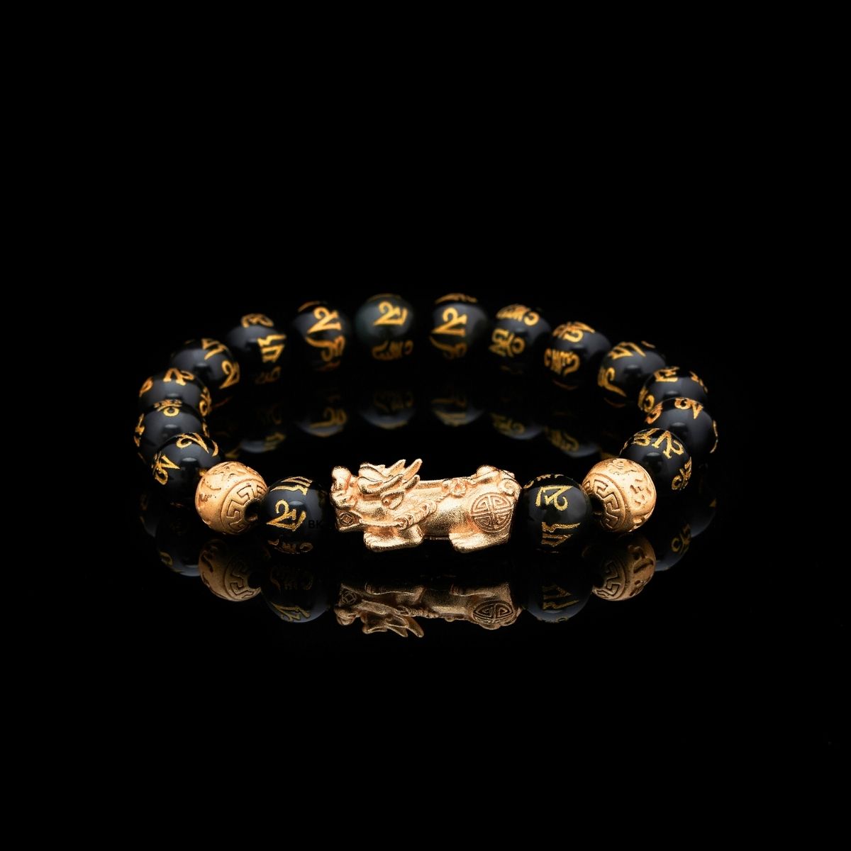 Feng Shui Bracelet - Pixiu Black Obsidian Bracelet for Wealth (Copy)