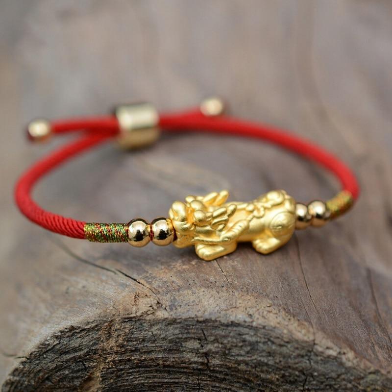 Feng Shui Piyao Wealth Bracelet - Red String