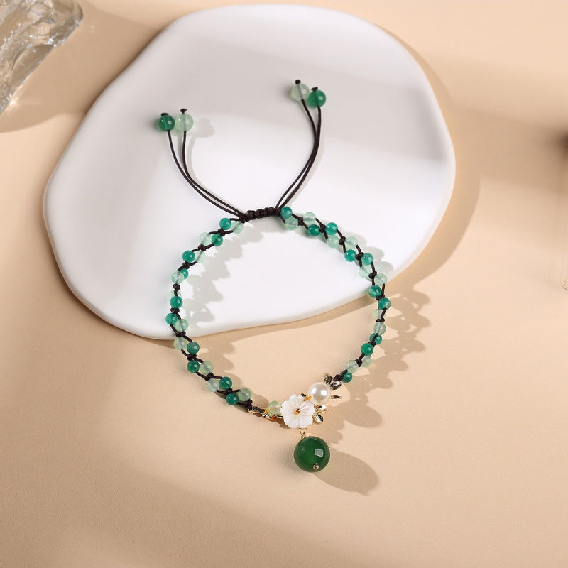 Jade Financial Success Anklet