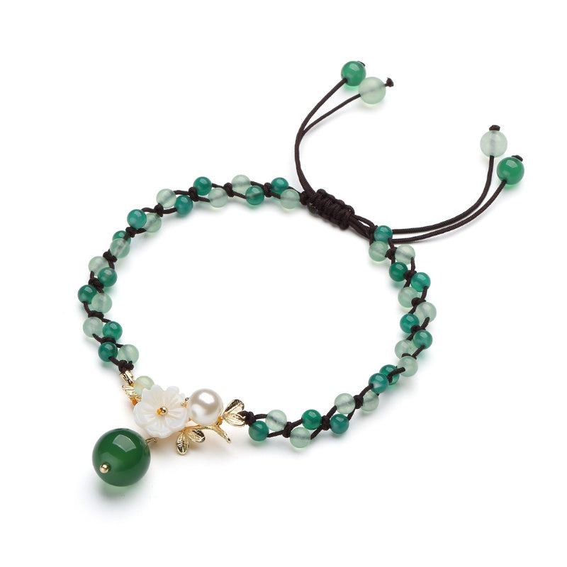Jade Financial Success Anklet