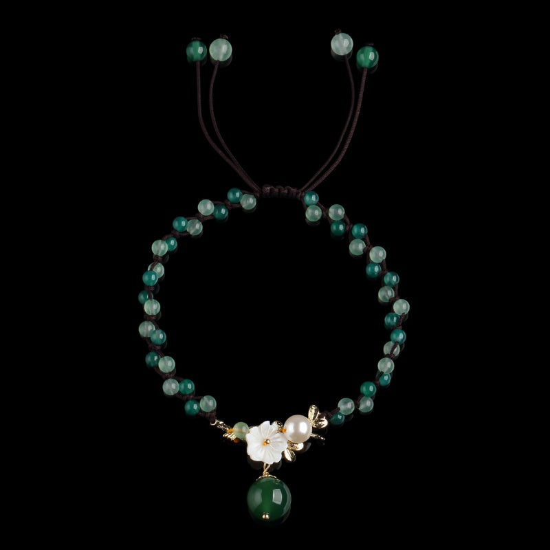 Jade Financial Success Anklet