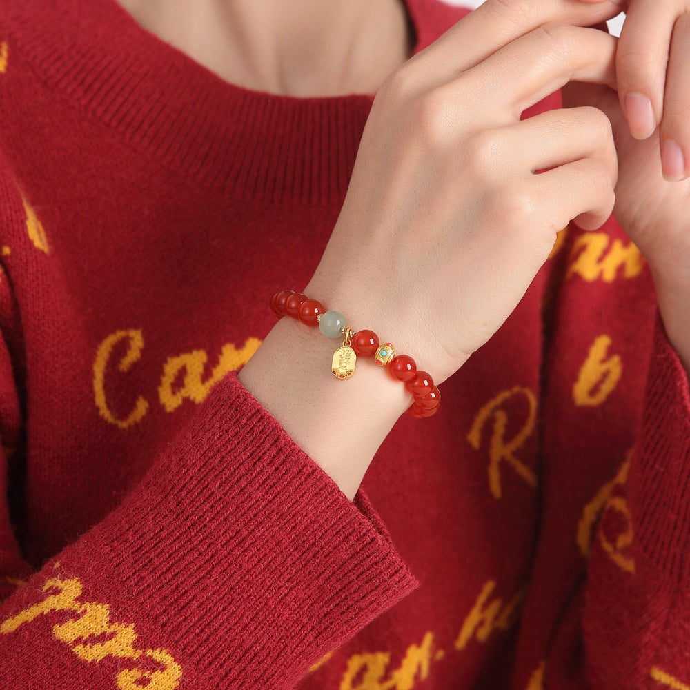 Red Agate Good Fortune Bracelet
