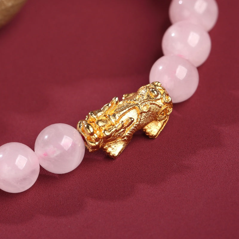 Rose Quartz Pixiu Love & Abundance Bracelet