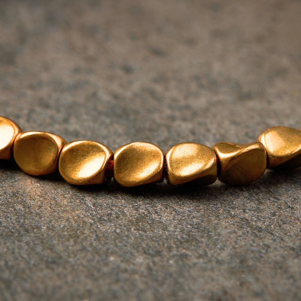 Braccialetto tibetano con perline di rame fatto a mano - Per guarigione, forza e protezione