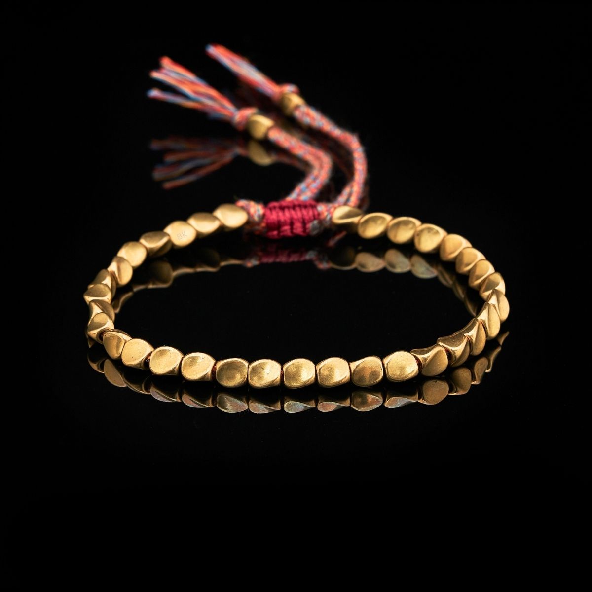 Braccialetto tibetano con perline di rame fatto a mano - Per guarigione, forza e protezione