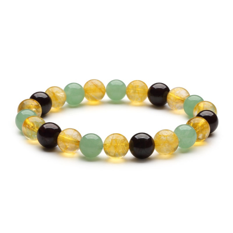 Triple Success Bracelet – Citrine, Aventurine, Garnet