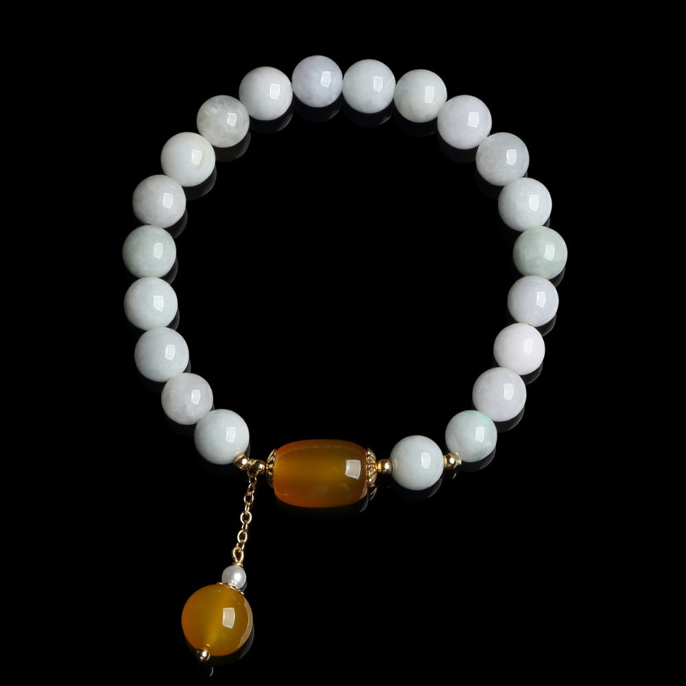 White Jade Longevity Bracelet