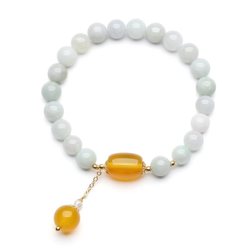 White Jade Longevity Bracelet