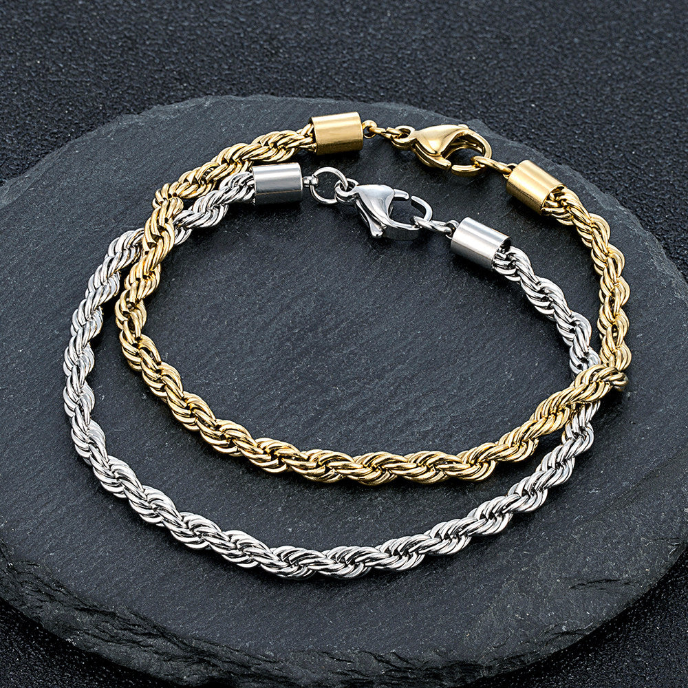 Rope Bracelet (Gold) 5mm