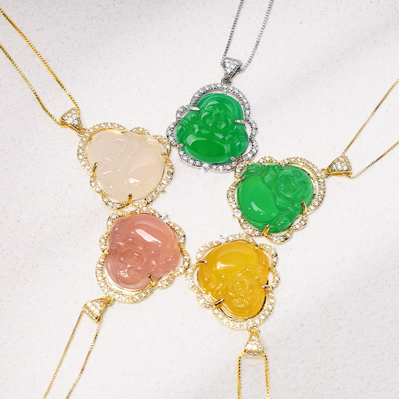 Good Luck Laughing Buddha Necklace